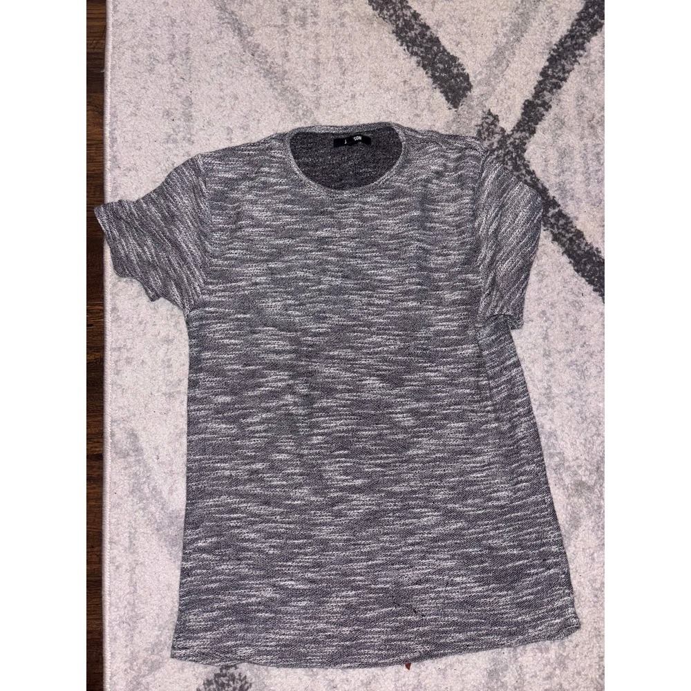 JACKSON Men's Heathered Gray Short Sleeve V-Neck T-Shirt Size Medium